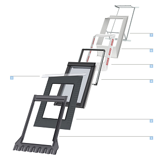 Купить Мансардное окно VELUX Комфорт плюс GLL FK04 1061 66х98см ручка сверху / двухкамерный энергоэффективный стеклопакет - изображение 5